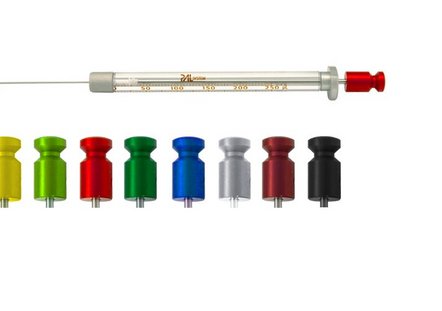 Smart Syringe colored heads for identification of volume