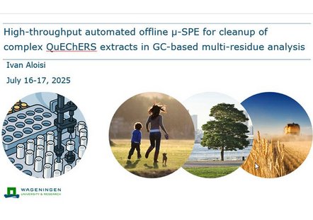 Webinar for high throughput automated offline uSPE cleanup of complex QuEChERS extracts in GC-based multi-residue analysisu