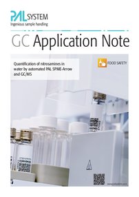Quantification of nitrosamines in water by automated PAL SPME-Arrow and GC/MS