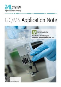 Quantitation of volatile organic compounds in drinking water using ITEX