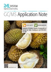 Analysis of Volatile Organic Compounds in Durian by Static Headspace and ITEX-DHS GC-MS